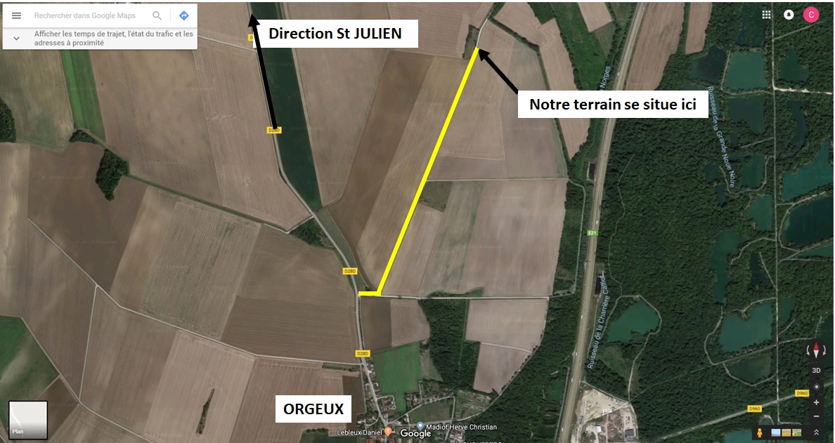 Plan d acces du terrain